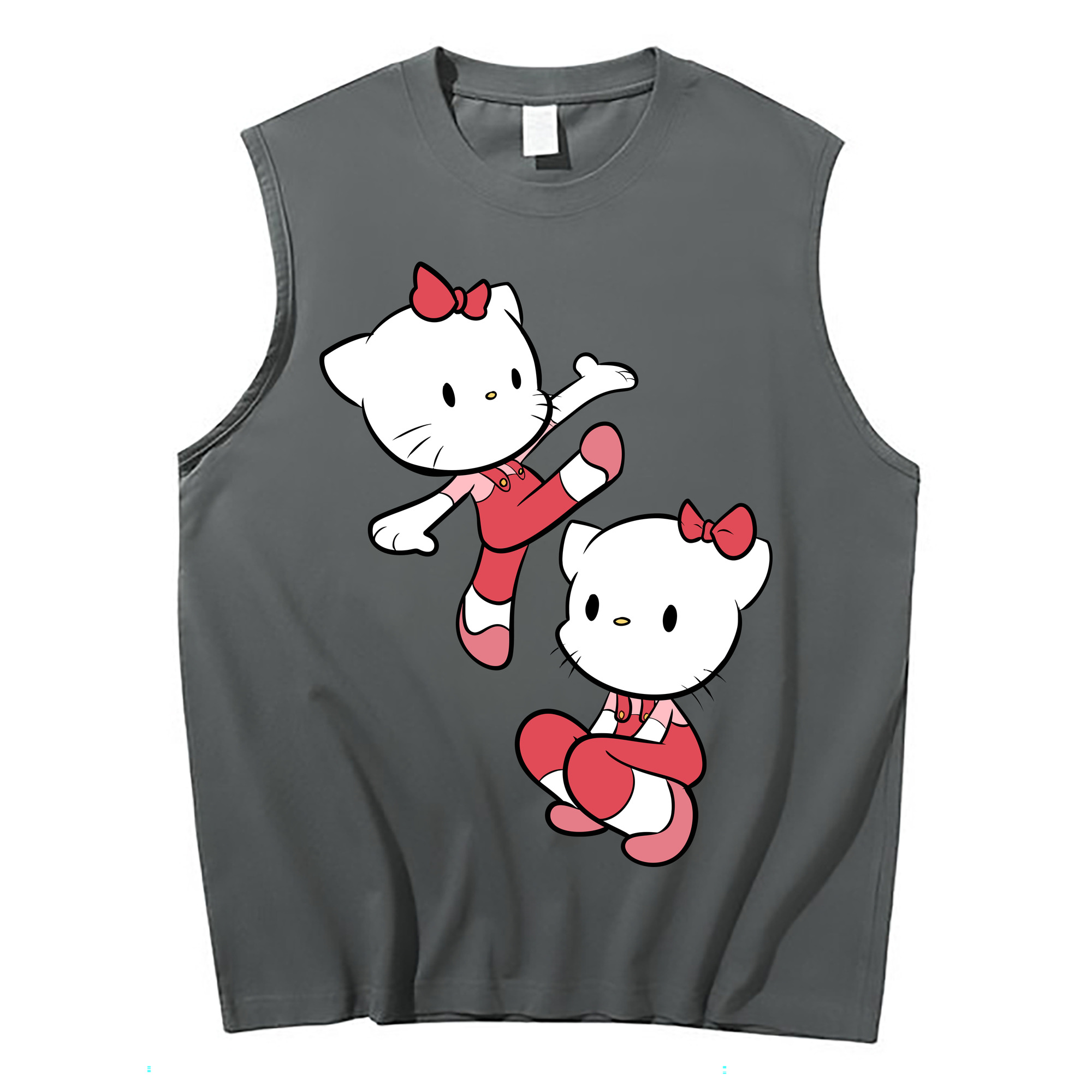 （画像用） Hello Kitty ハローキティ コットン100％タンクトップ（フロントプリント）